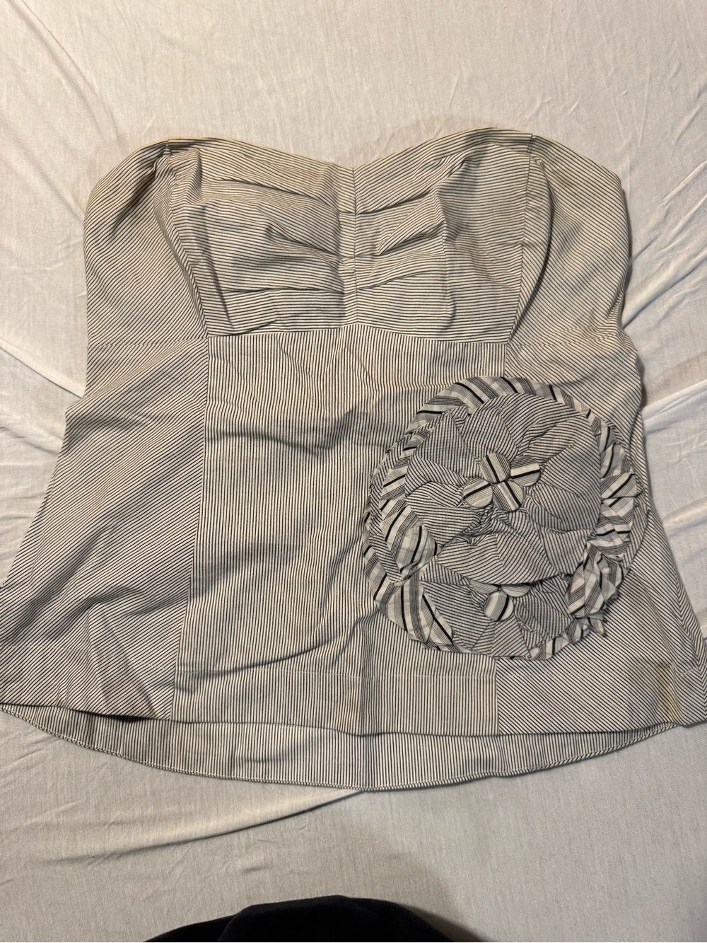 Anthropologie Floreat Striped Rosette Strapless Top – Size 4